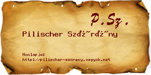 Pilischer Szörény névjegykártya